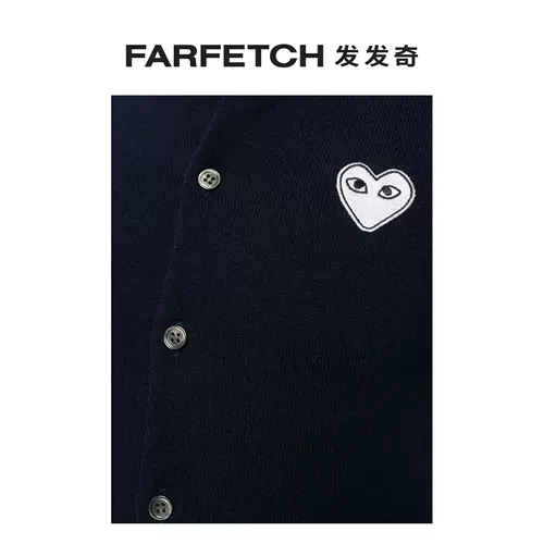 Женский кардиган с вышивкой Play Comme des Garcons Rei Kawakubo Fafaqi