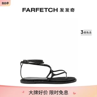 FARFETCH发发奇 晶饰平底凉鞋 Silla女士Belen