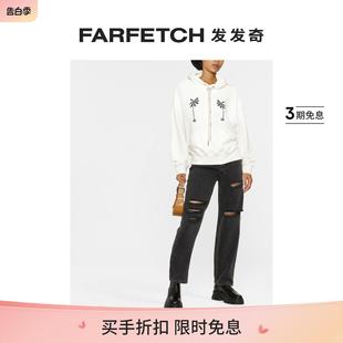 Palm FARFETCH发发奇 Angels女士图案印花棉连帽衫