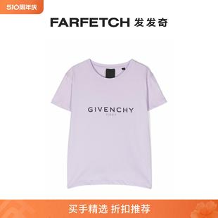 纪梵希童装 GIVENCHY 棉logo印花T恤FARFETCH发发奇