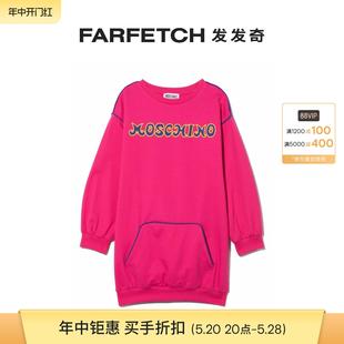 连衣裙FARFETCH发发奇 Moschino童装 logo刺绣卫衣式