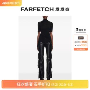 White女士logo印花旋褶上衣FARFETCH发发奇 Off