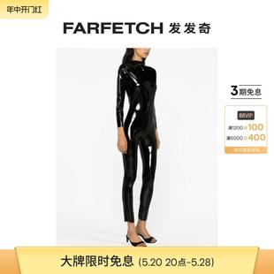 连体长裤 Alchemy女士亮面效果长袖 FARFETCH发发奇