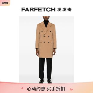 标贴双排扣外套FARFETCH发发奇 Canali男士