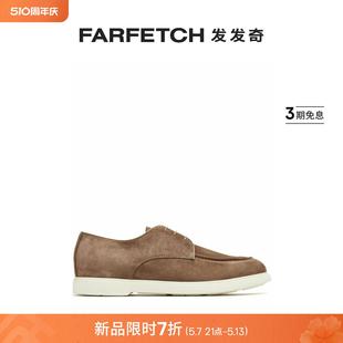 FARFETCH发发奇 绒面皮帆船鞋 Edwin Barrett男士