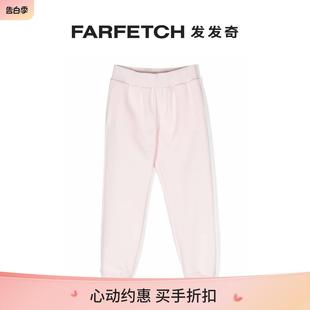 Junior童装 logo印花棉运动裤 Cavalli Roberto FARFETCH发发奇