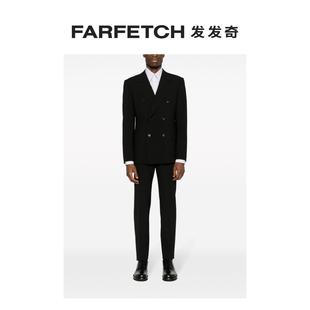 Emporio 套装 梯形翻领双排扣西装 Armani阿玛尼男士 FARFETCH发发奇