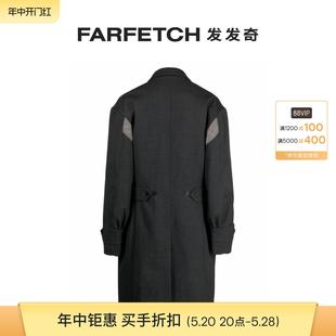 Final Sale Kiko 单排扣大衣FARFETCH发发 Kostadinov男士 Solon