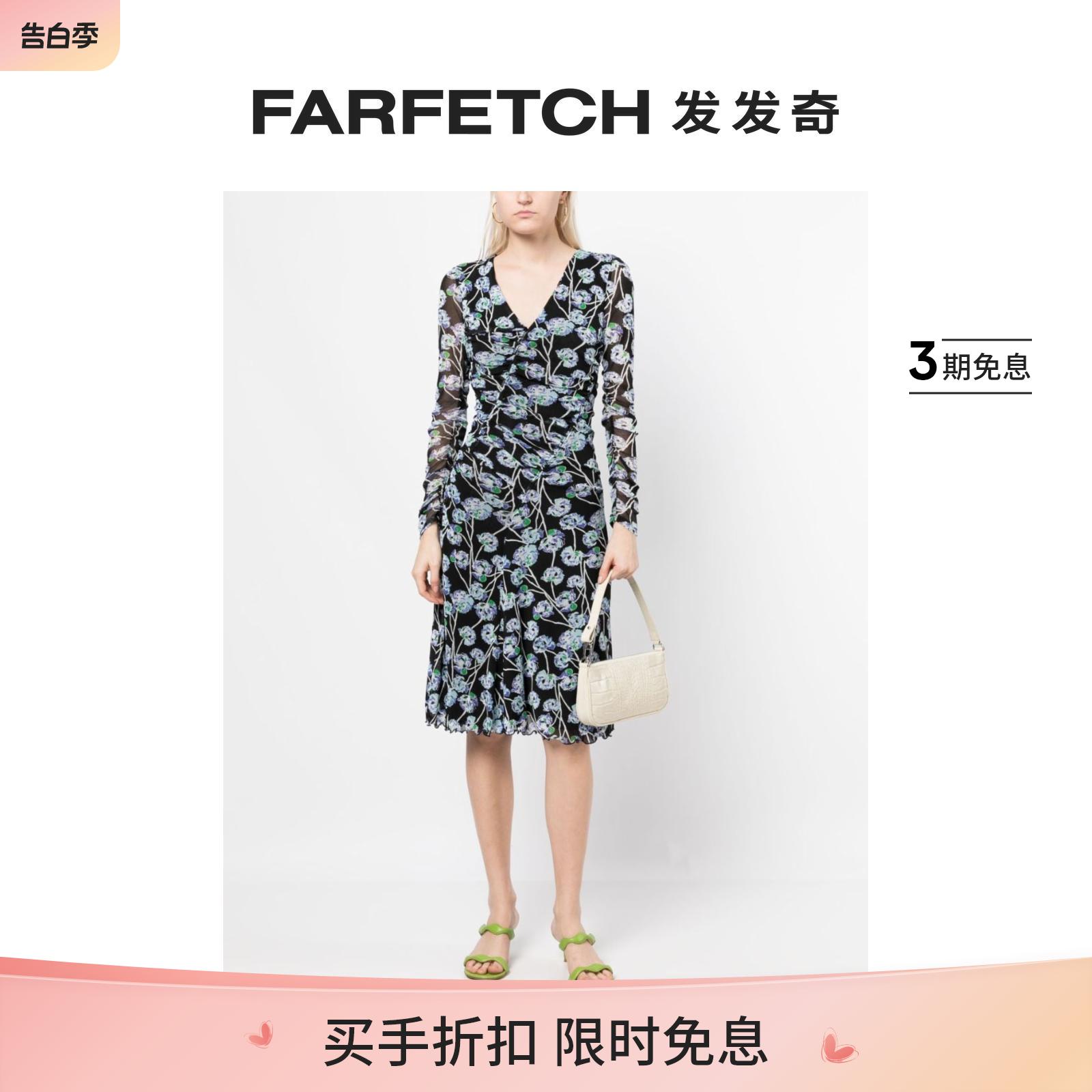 Dvf Diane Von Furstenberg女士Missy 花卉印花中长连衣裙发发奇 女装/女士精品 连衣裙 原图主图