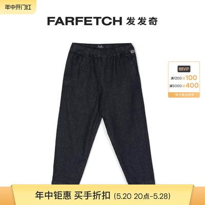 Il Gufo童装松紧腰边直筒牛仔裤FARFETCH发发奇