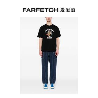 Aape男士图案印花棉T恤FARFETCH发发奇