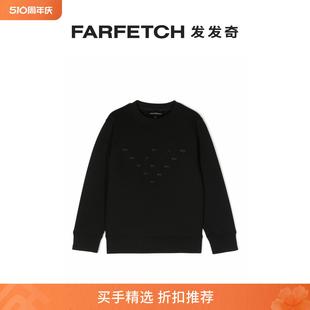 Final Armani阿玛尼童装 Emporio logo刺绣圆领卫衣FARFETCH Sale