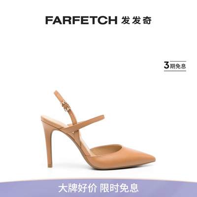 Michael Michael Kors女士裹踝皮质高跟鞋FARFETCH发发奇