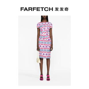 Talbot Runhof女士图案印花铅笔连衣裙FARFETCH发发奇