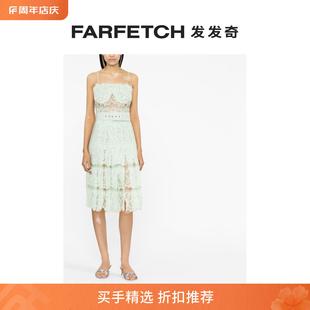 Ermanno Sale Final Scervino女士蕾丝拼接吊带连衣裙FARFETCH发