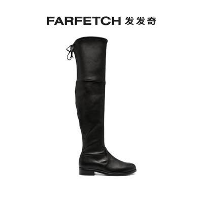 Stuart Weitzman女士Lowland Ultralift 皮质低跟过膝靴发发奇