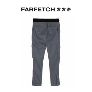 MOUTY男士logo刺绣抽绳工装裤FARFETCH发发奇