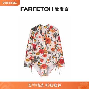 Sale Zimmermann童装 Final 花卉印花连体泳衣FARFETCH发发奇