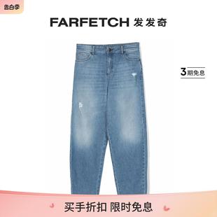 Final Sale Emporio FARFETCH发 Armani阿玛尼童装 仿旧效果牛仔裤