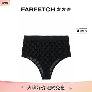 Palm logo图案高腰三角裤 FARFETCH发发奇 Angels女士经典