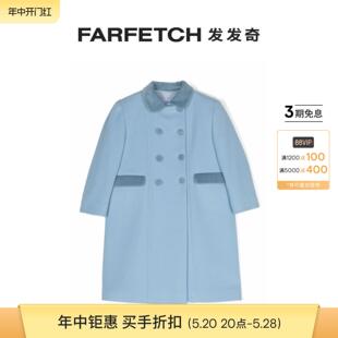 宽领双排扣外套FARFETCH发发奇 SIOLA童装