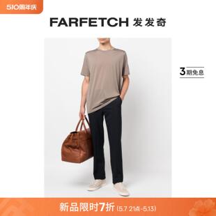 logo刺绣T恤FARFETCH发发奇 Kiton男士