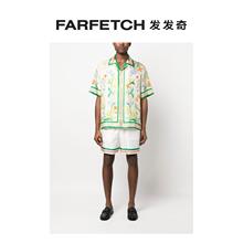 Tennis Club Icon 真丝短裤 FARFETCH发发奇 Casablanca男士