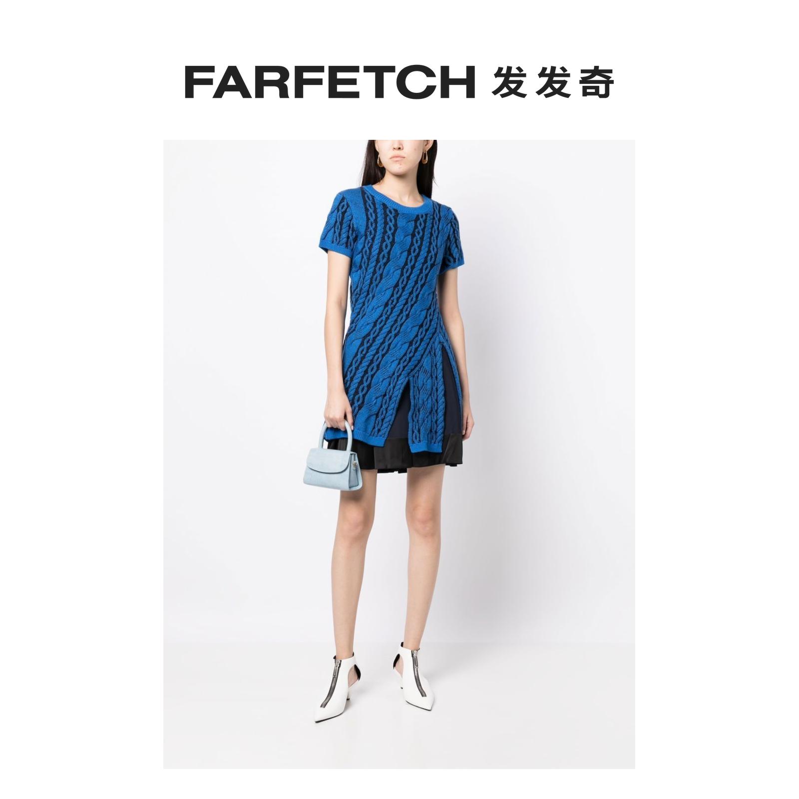 Ports 1961女士分层式粗绞花针织镂空连衣裙FARFETCH发发奇