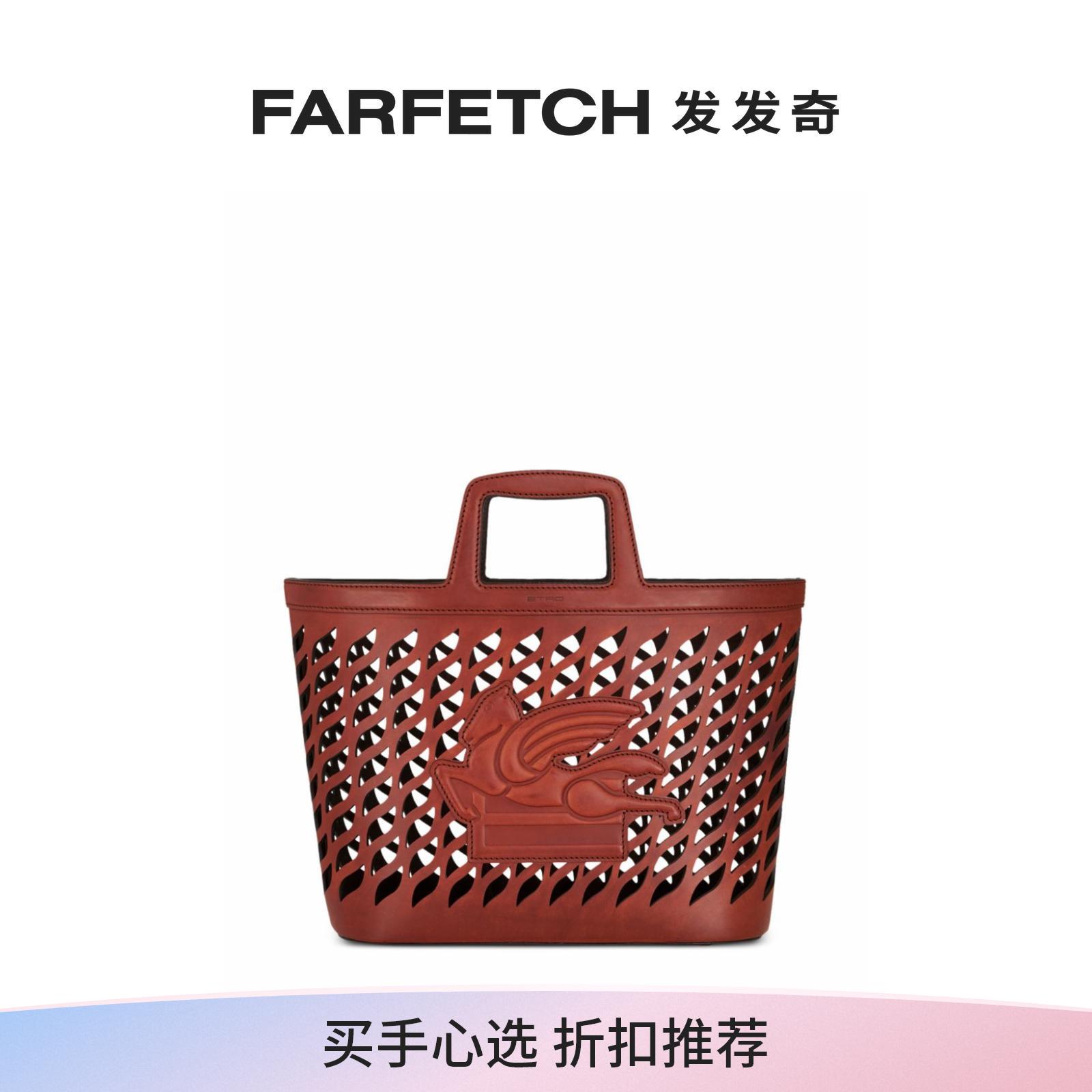 Etro女士Coffa中号皮质托特包FARFETCH发发奇