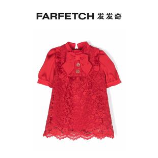 花卉蕾丝棉连衣裙FARFETCH发发奇 Patachou童装