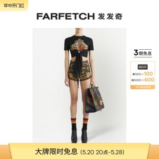 FARFETCH发发奇 Etro女士提花牛仔迷你短裤