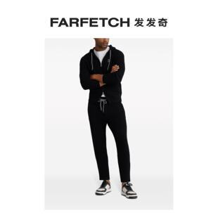 FARFETCH发发奇 logo刺绣罗纹针织羊绒开衫 Cucinelli男士 Brunello