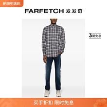 Paul & Shark男士logo刺绣中腰修身牛仔裤FARFETCH发发奇