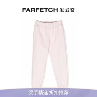 Junior童装 logo印花棉运动裤 Cavalli Roberto FARFETCH发发奇