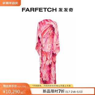 印花超长连衣裙FARFETCH发发奇 Roberto Cavalli女士Plumage