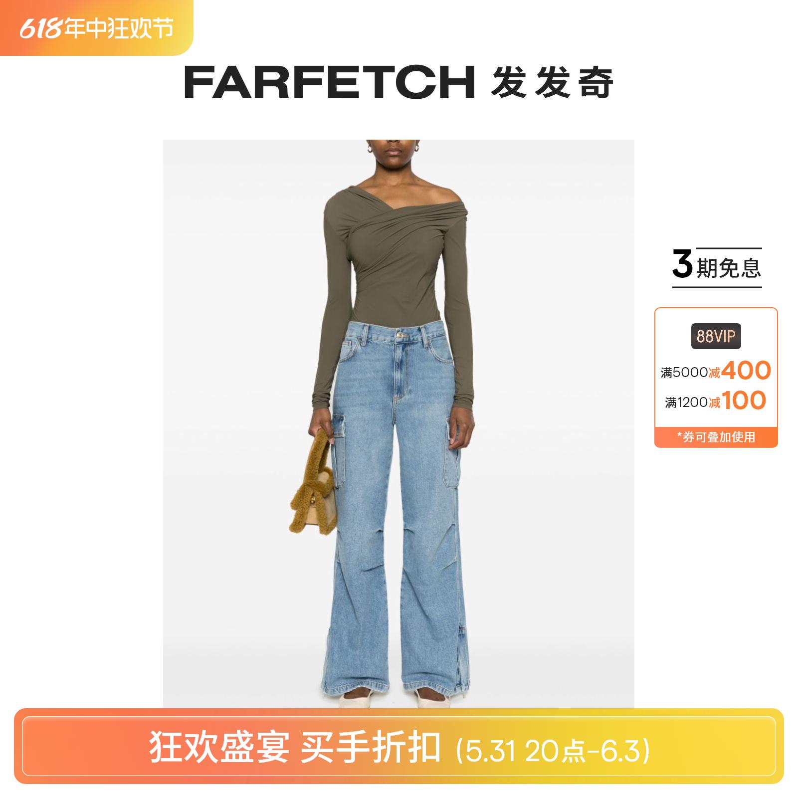 Liu Jo女士牛仔工装裤FARFETCH发发奇