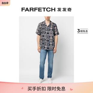 FARFETCH发发奇 Kiton男士 低腰直筒牛仔裤