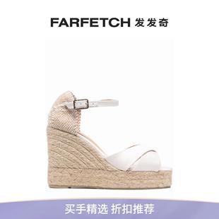 Castaner女士坡跟草编凉鞋 FARFETCH发发奇