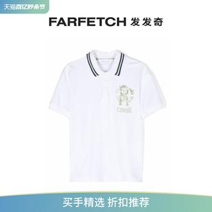 Junior童装 logo印花polo衫 Cavalli Roberto FARFETCH发发奇