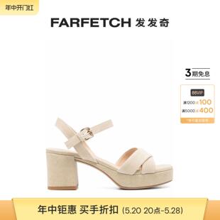 中跟帆布凉鞋 Festa女士Tella FARFETCH发发奇 Roberto