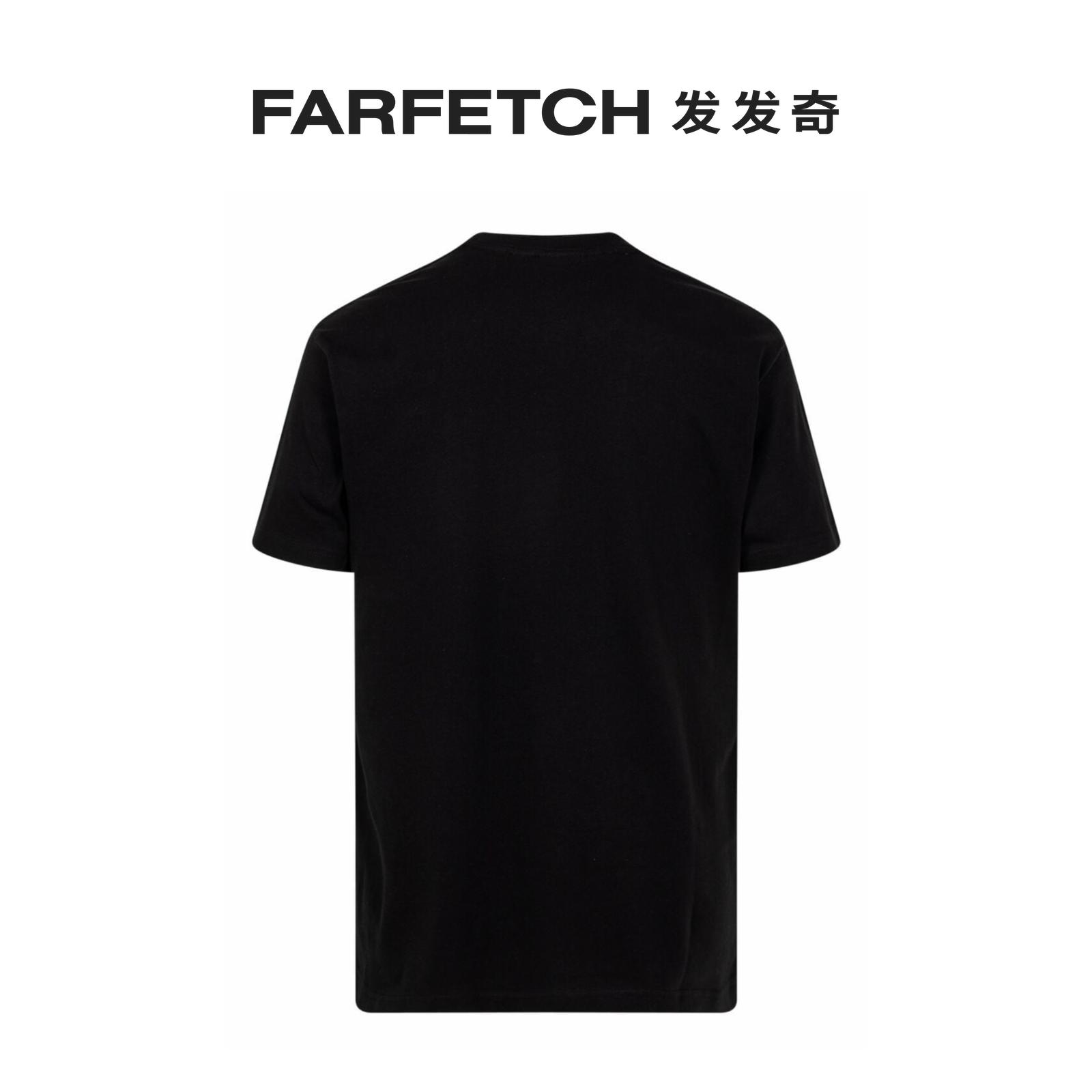 Stadium Goods男女通用油漆滴落效果logo T恤FARFETCH发发奇