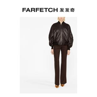 The Attico女士皮质飞行员夹克FARFETCH发发奇