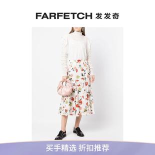 Erdem女士花卉印花真丝中长半身裙FARFETCH发发奇