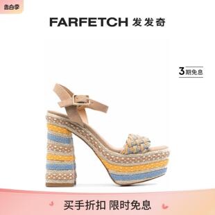 Final Castaner女士Anne Sale 麻辫高跟凉鞋 FARFETCH发发奇