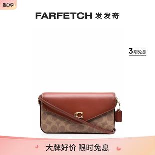 logo图案斜挎包FARFETCH发发奇 Coach蔻驰女士经典