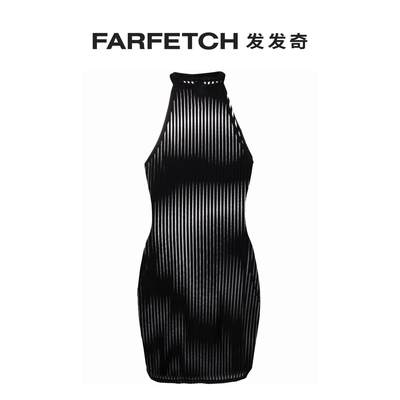 女士条纹farfetch发发连衣裙