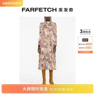 花卉印花中长连衣裙FARFETCH发发奇 Zimmermann女士Lantern