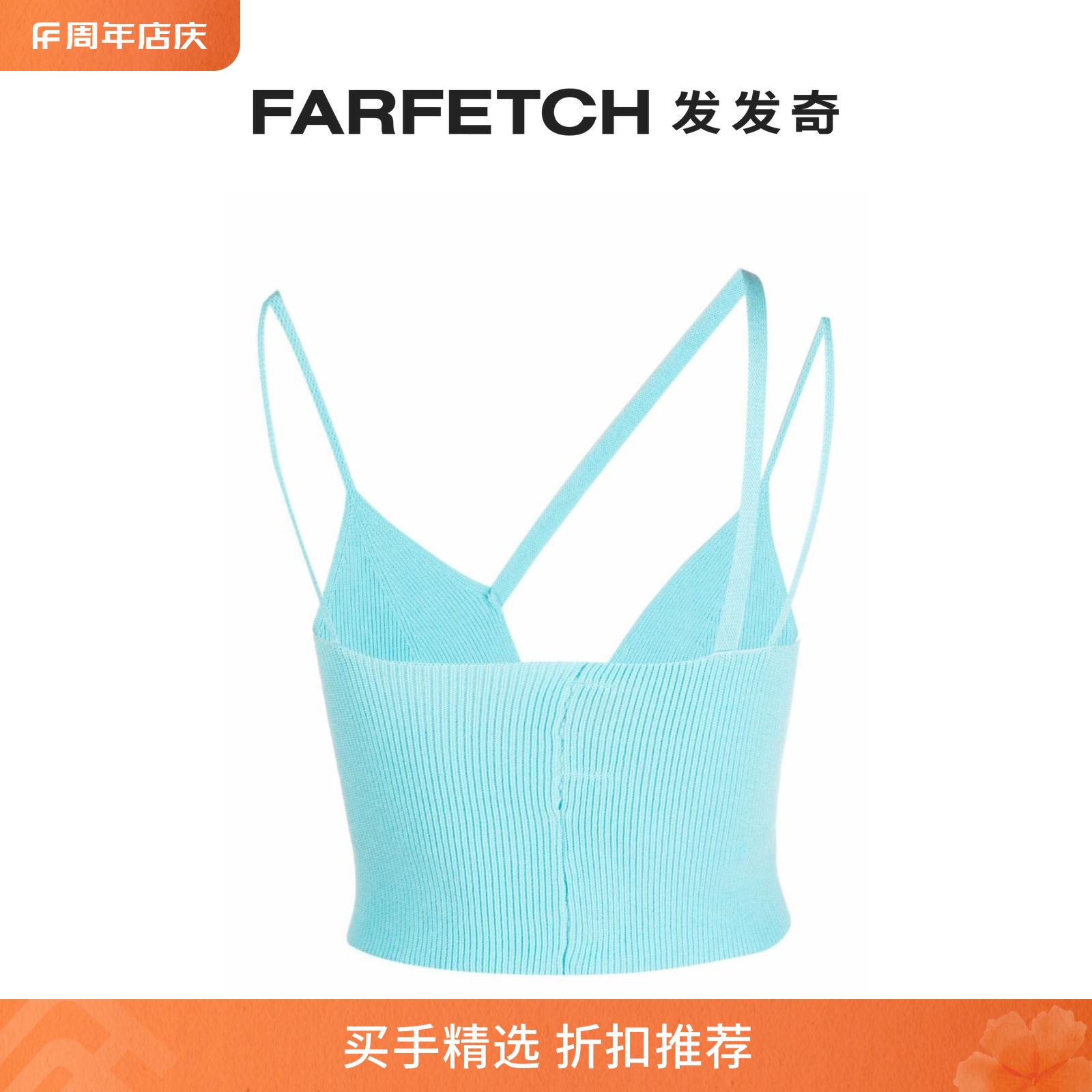 Laneus女士不对称带罗纹上衣FARFETCH发发奇