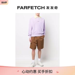 Msgm男士 logo刺绣棉卫衣 FARFETCH发发奇