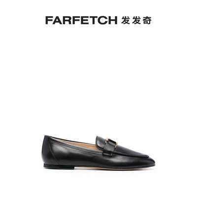 Tod'S女士T-logo 皮质乐福鞋FARFETCH发发奇